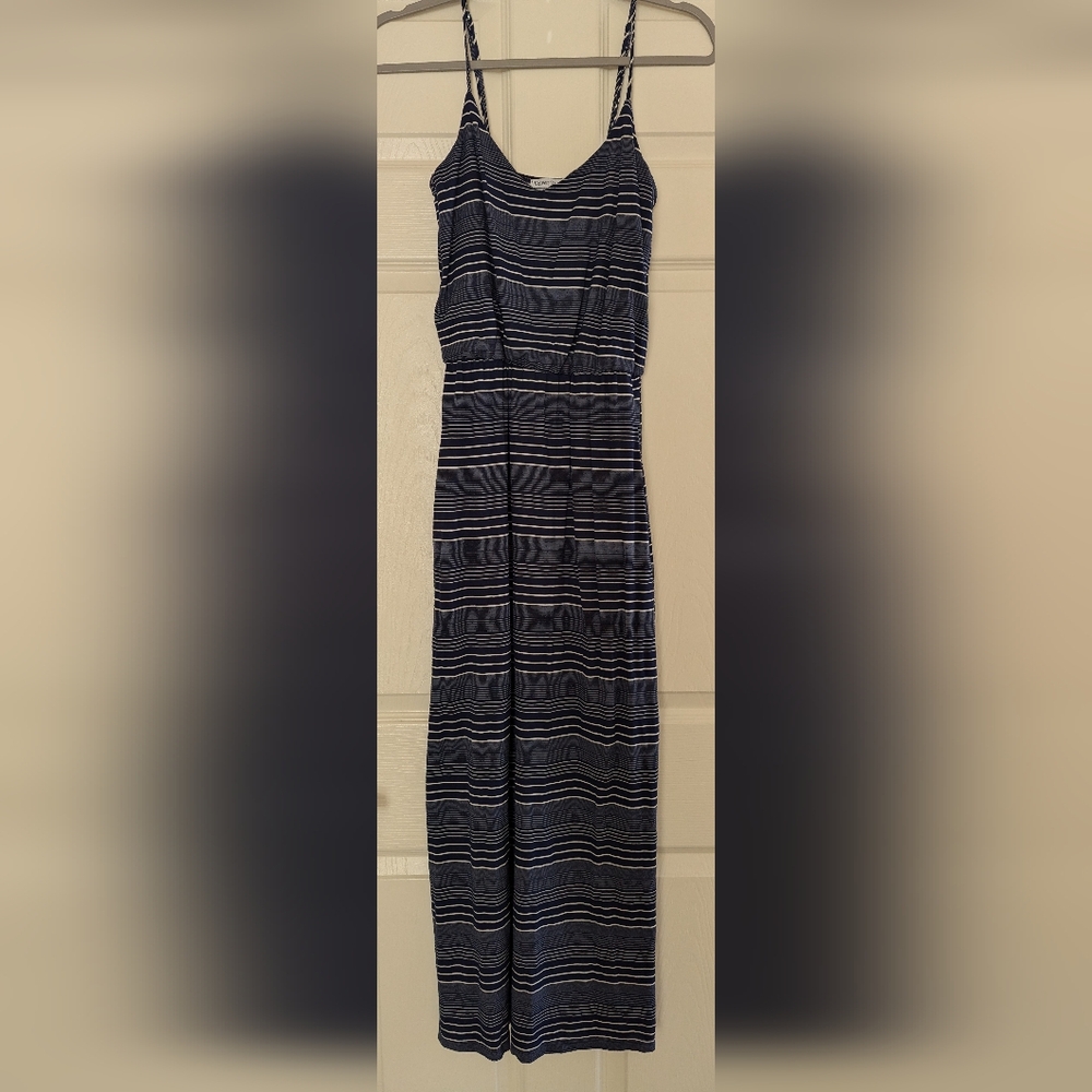 Velvet Torch | Size XS | Blue Striped Maxi Dress